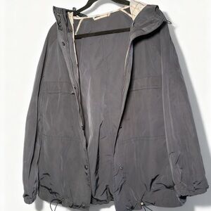 Coach Navy Hooded Utility Jacket